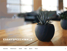 Tablet Screenshot of essayspeechwala.com